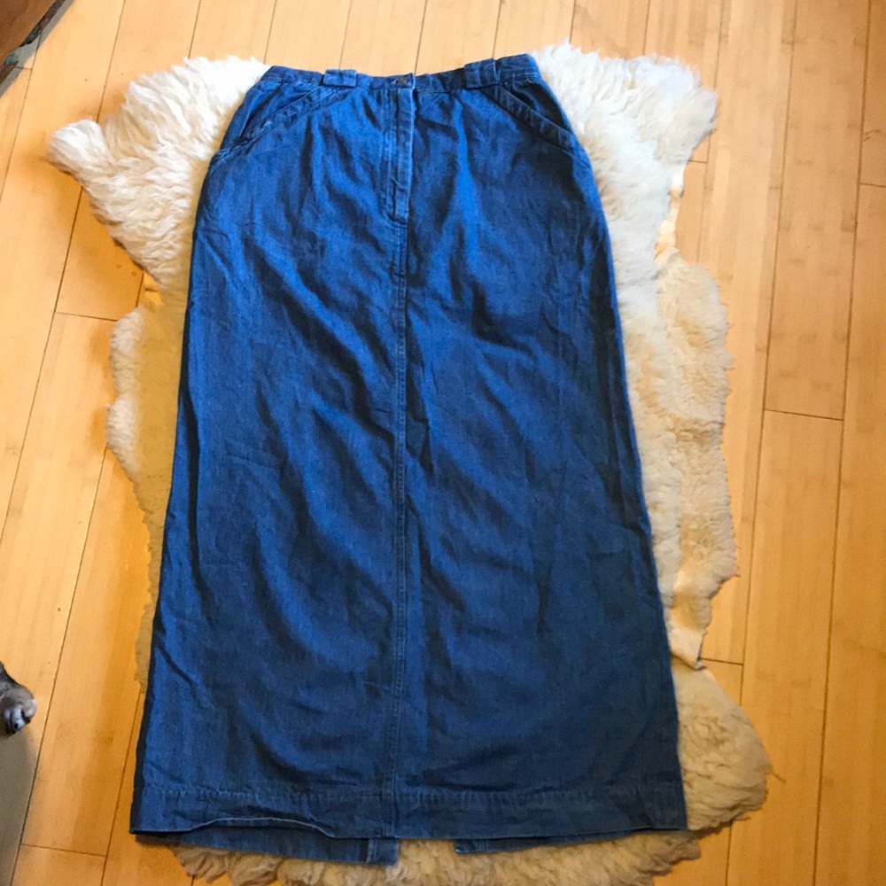 Long jean Mom skirt
